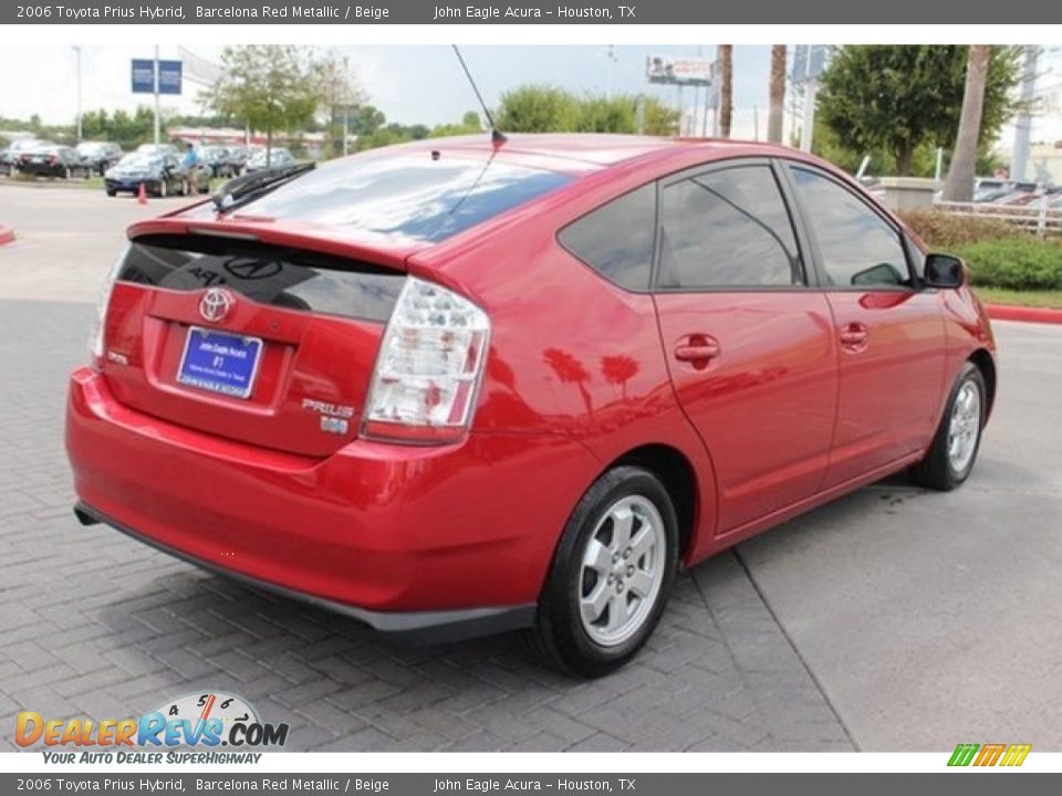 2006 Toyota Prius Hybrid Barcelona Red Metallic / Beige Photo #7