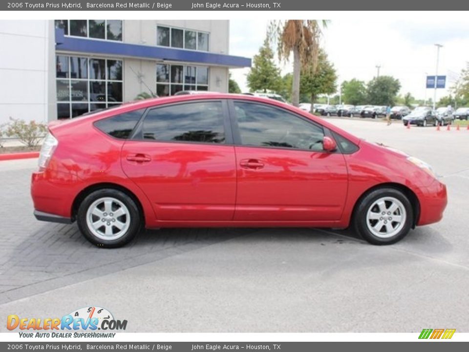 2006 Toyota Prius Hybrid Barcelona Red Metallic / Beige Photo #8