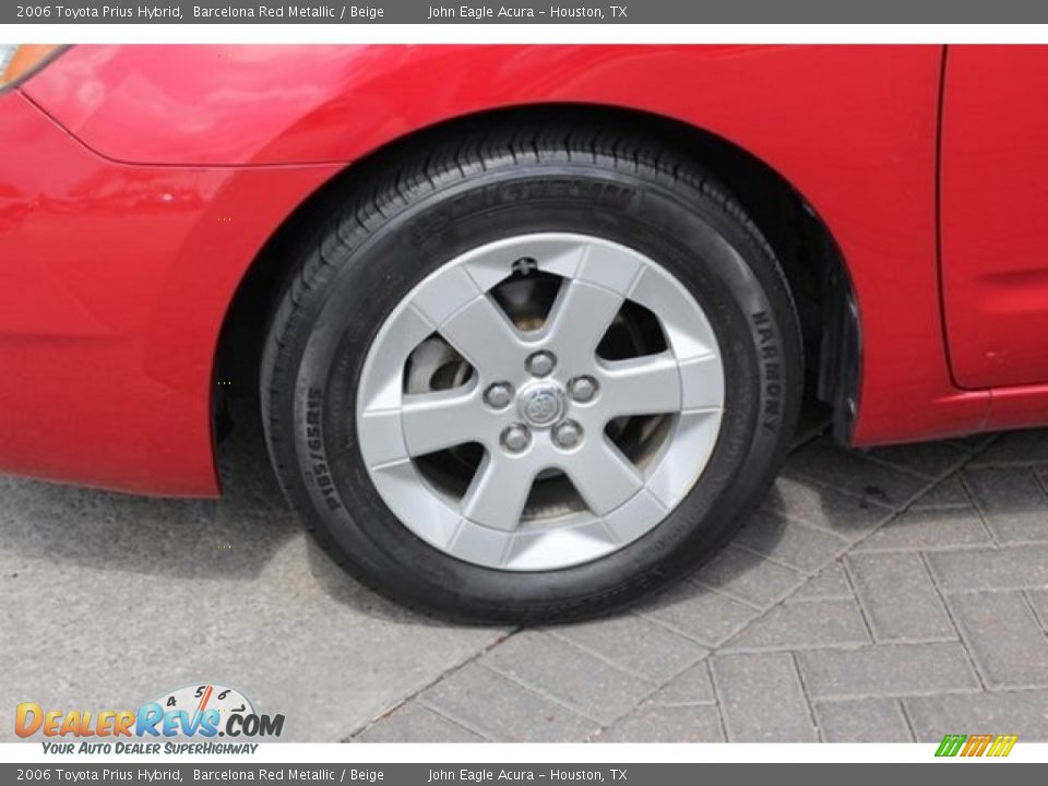 2006 Toyota Prius Hybrid Barcelona Red Metallic / Beige Photo #10
