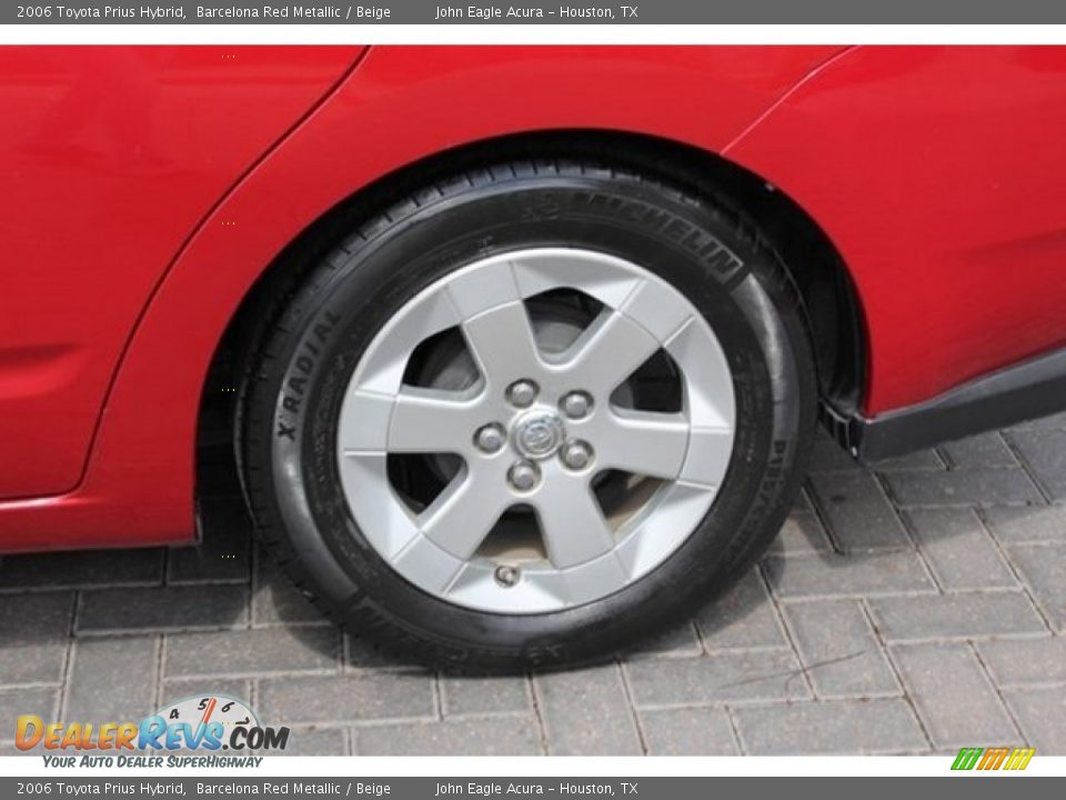 2006 Toyota Prius Hybrid Barcelona Red Metallic / Beige Photo #11