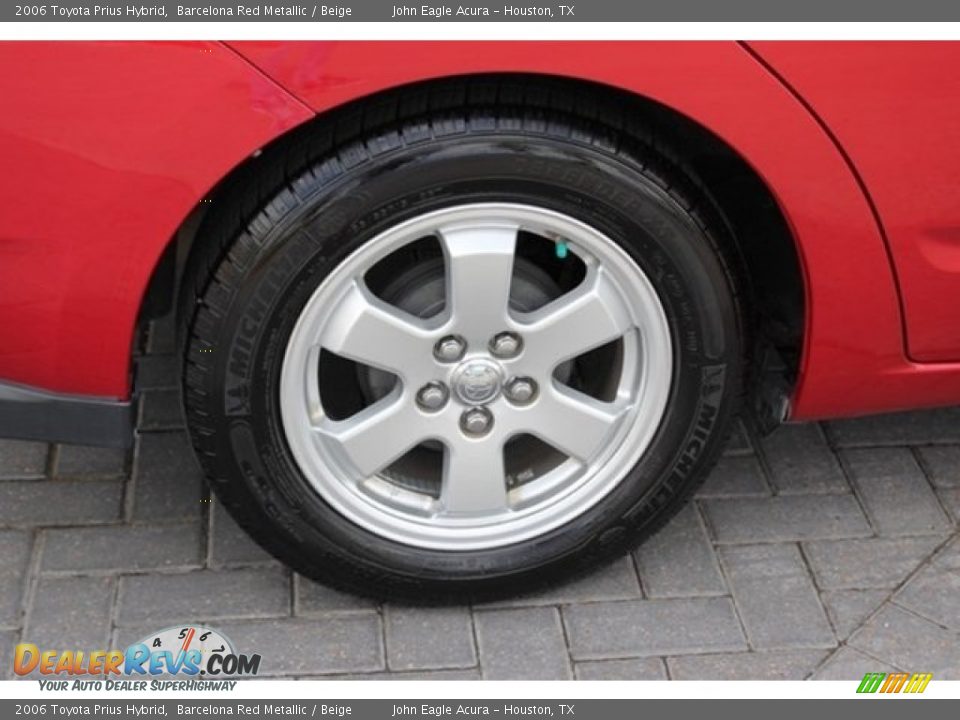 2006 Toyota Prius Hybrid Barcelona Red Metallic / Beige Photo #12