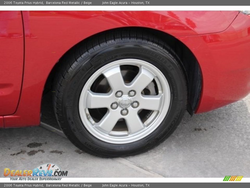 2006 Toyota Prius Hybrid Barcelona Red Metallic / Beige Photo #13