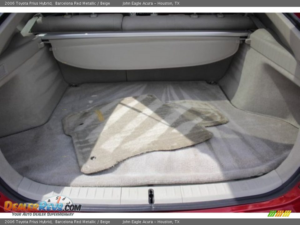2006 Toyota Prius Hybrid Barcelona Red Metallic / Beige Photo #16