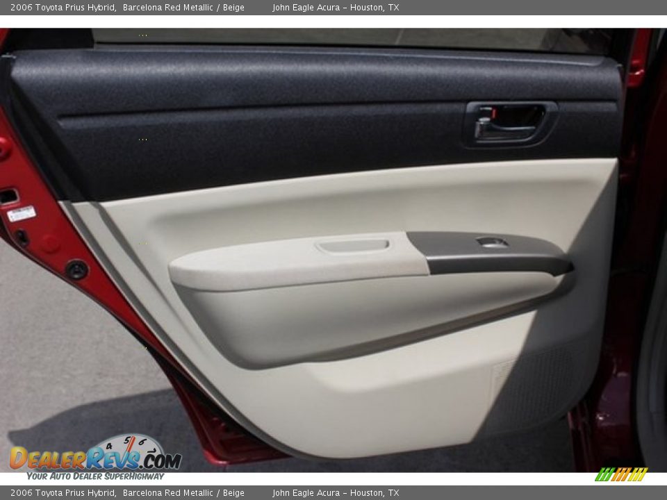 2006 Toyota Prius Hybrid Barcelona Red Metallic / Beige Photo #18