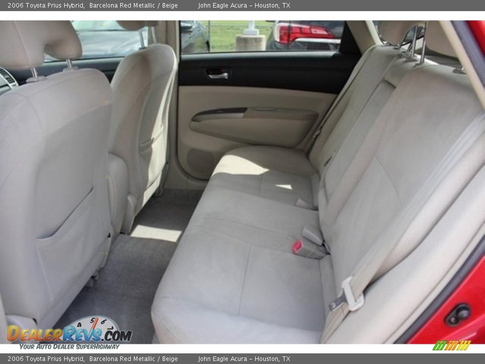 2006 Toyota Prius Hybrid Barcelona Red Metallic / Beige Photo #19