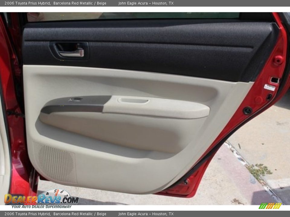 2006 Toyota Prius Hybrid Barcelona Red Metallic / Beige Photo #20