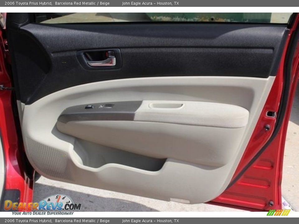 2006 Toyota Prius Hybrid Barcelona Red Metallic / Beige Photo #22