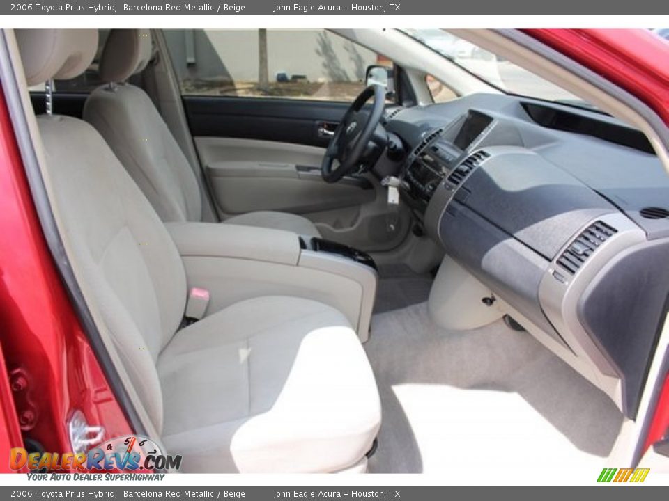2006 Toyota Prius Hybrid Barcelona Red Metallic / Beige Photo #23