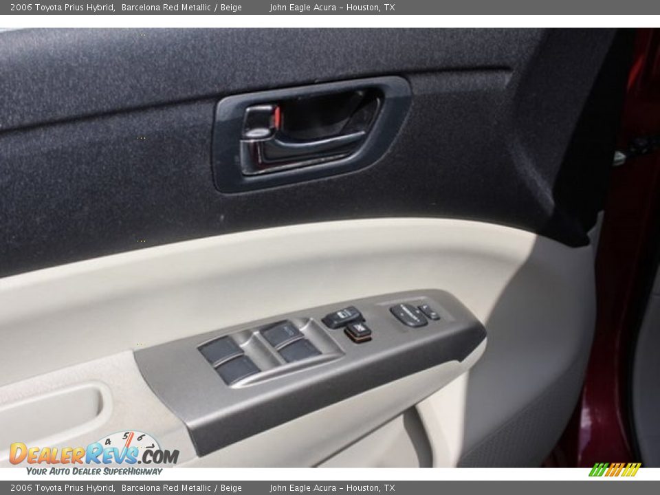 2006 Toyota Prius Hybrid Barcelona Red Metallic / Beige Photo #24