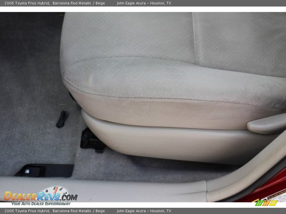 2006 Toyota Prius Hybrid Barcelona Red Metallic / Beige Photo #25