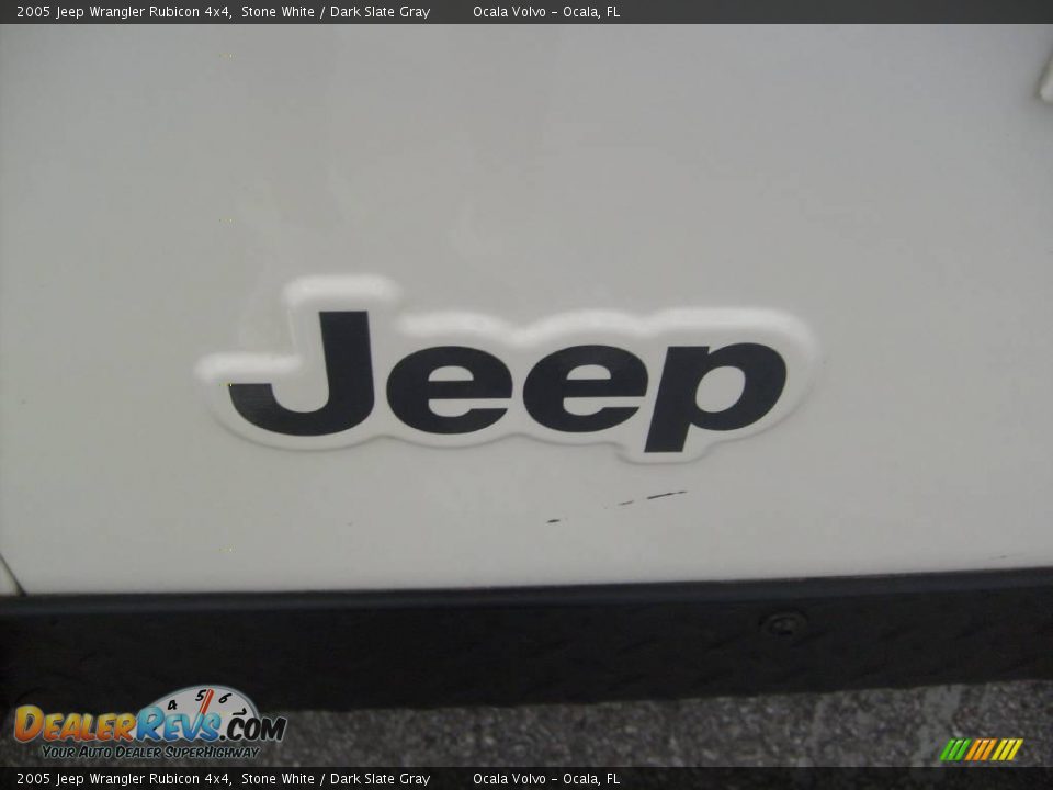 2005 Jeep Wrangler Rubicon 4x4 Stone White / Dark Slate Gray Photo #10
