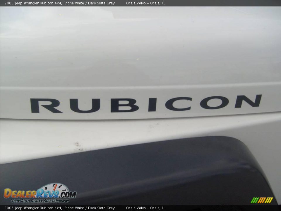 2005 Jeep Wrangler Rubicon 4x4 Stone White / Dark Slate Gray Photo #12