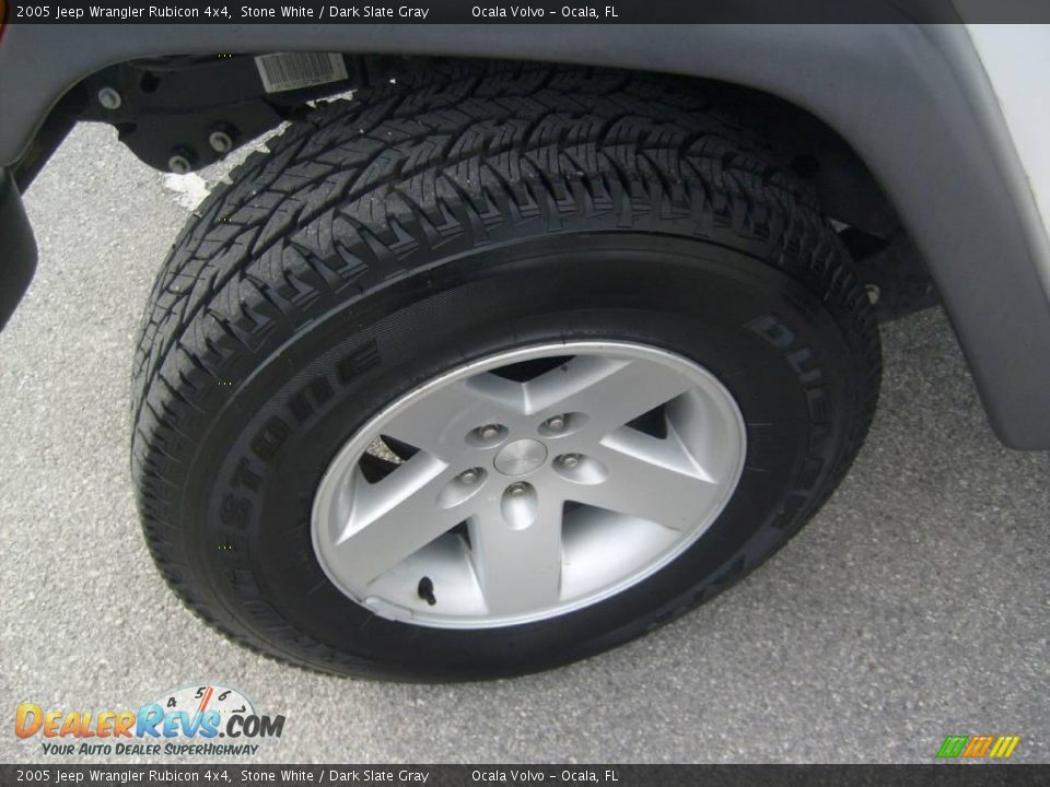 2005 Jeep Wrangler Rubicon 4x4 Stone White / Dark Slate Gray Photo #13