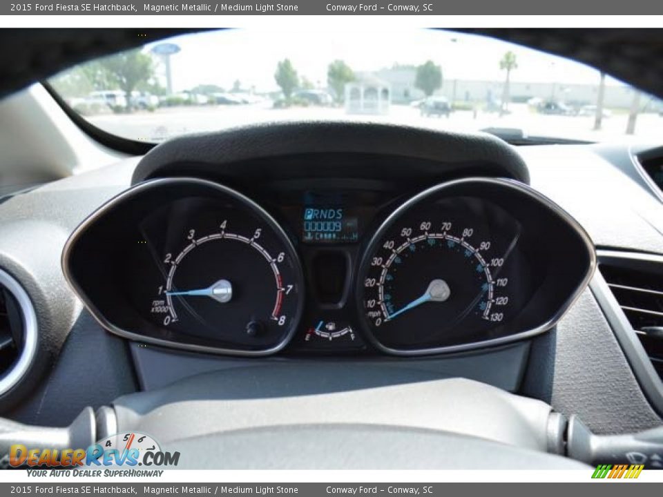 2015 Ford Fiesta SE Hatchback Magnetic Metallic / Medium Light Stone Photo #21