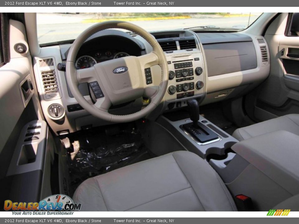 2012 Ford Escape XLT V6 4WD Ebony Black / Stone Photo #16
