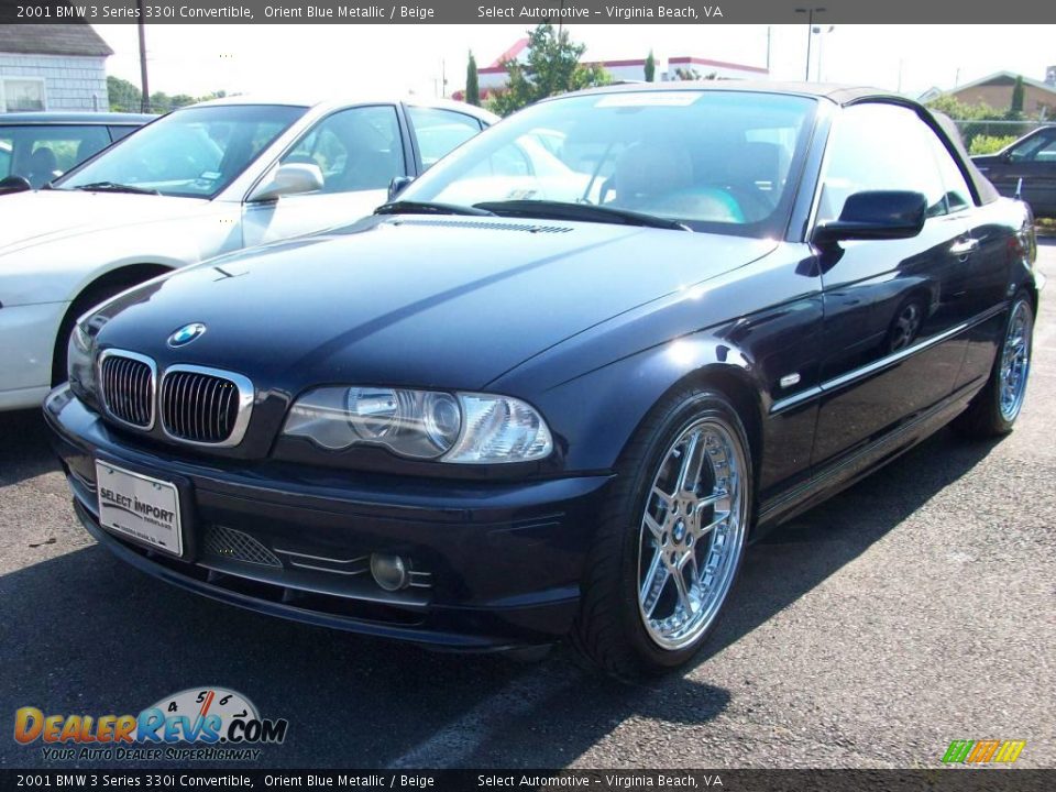 2001 BMW 3 Series 330i Convertible Orient Blue Metallic / Beige Photo #1