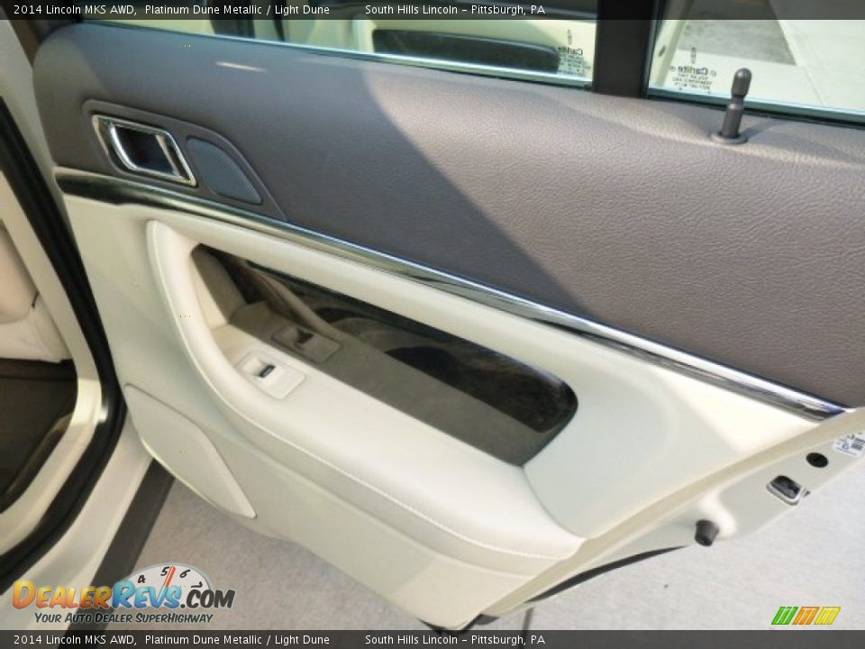 2014 Lincoln MKS AWD Platinum Dune Metallic / Light Dune Photo #14