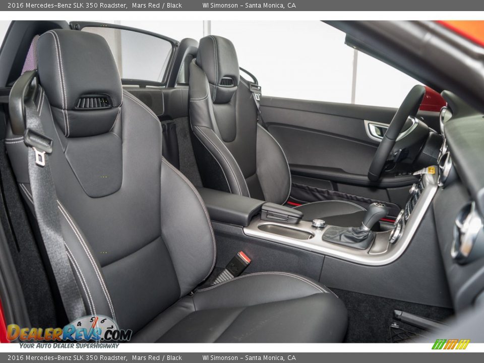 Black Interior - 2016 Mercedes-Benz SLK 350 Roadster Photo #2