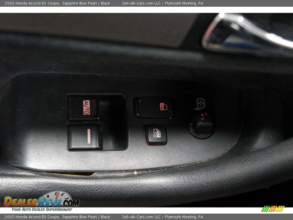 2003 Honda Accord EX Coupe Sapphire Blue Pearl / Black Photo #13