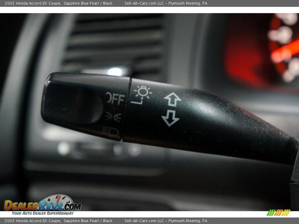 2003 Honda Accord EX Coupe Sapphire Blue Pearl / Black Photo #21