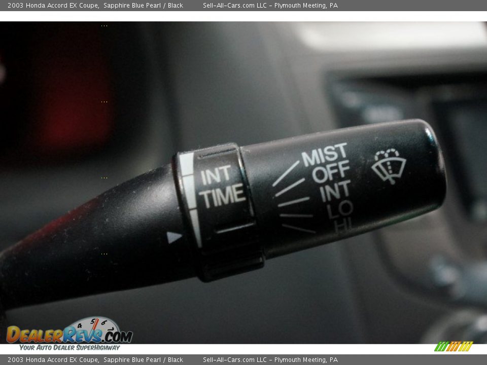 2003 Honda Accord EX Coupe Sapphire Blue Pearl / Black Photo #22