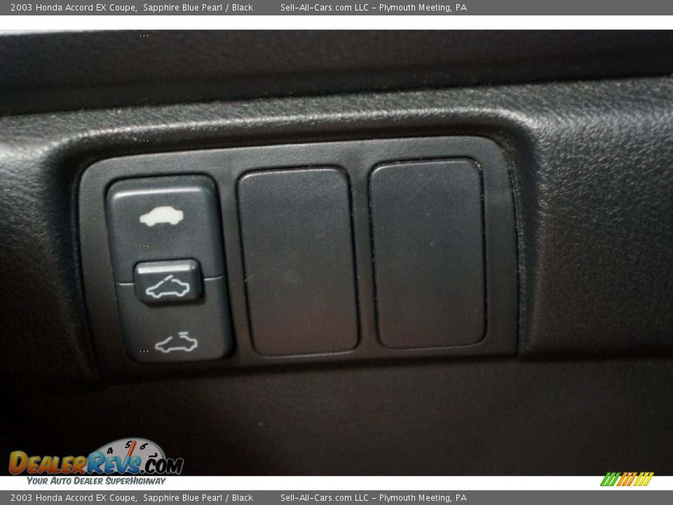 2003 Honda Accord EX Coupe Sapphire Blue Pearl / Black Photo #23