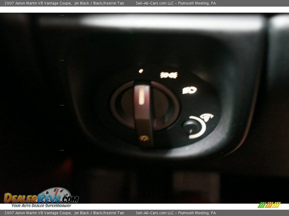 2007 Aston Martin V8 Vantage Coupe Jet Black / Black/Kestrel Tan Photo #24