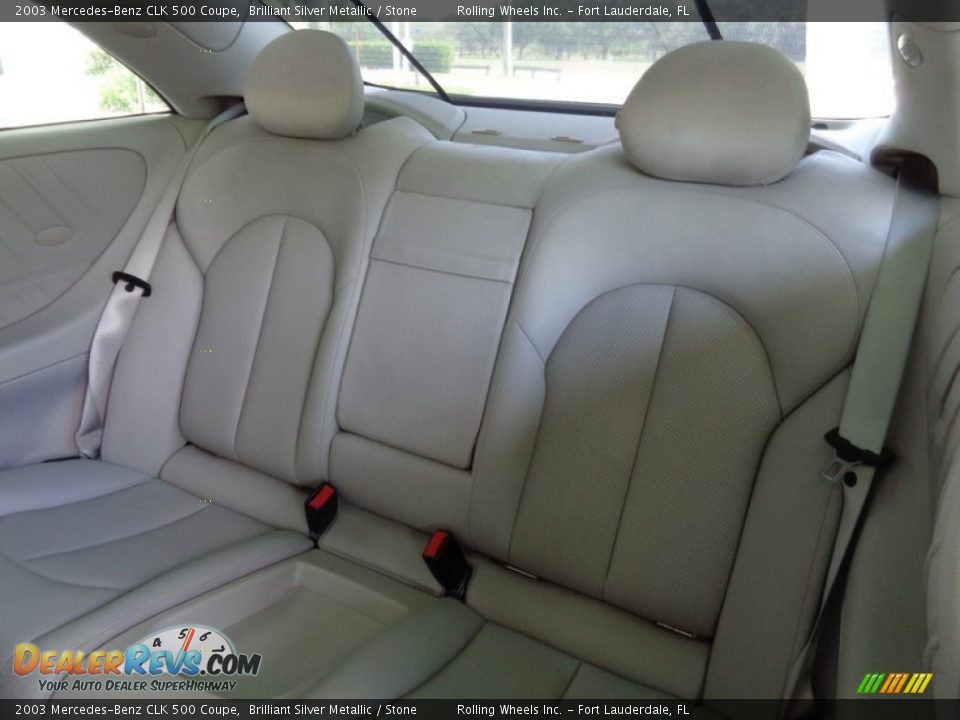 Rear Seat of 2003 Mercedes-Benz CLK 500 Coupe Photo #8