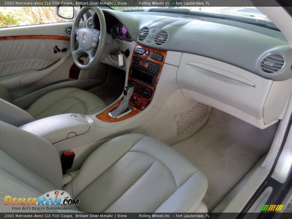 Dashboard of 2003 Mercedes-Benz CLK 500 Coupe Photo #30