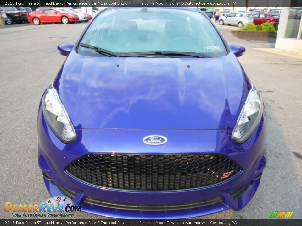 2015 Ford Fiesta ST Hatchback Perfomance Blue / Charcoal Black Photo #3