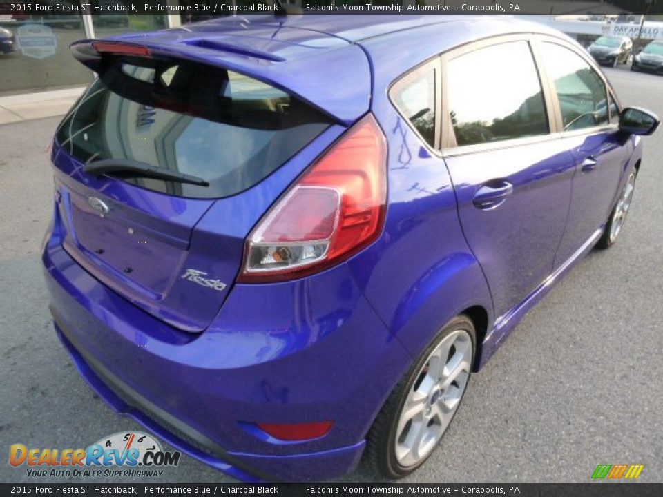 2015 Ford Fiesta ST Hatchback Perfomance Blue / Charcoal Black Photo #5