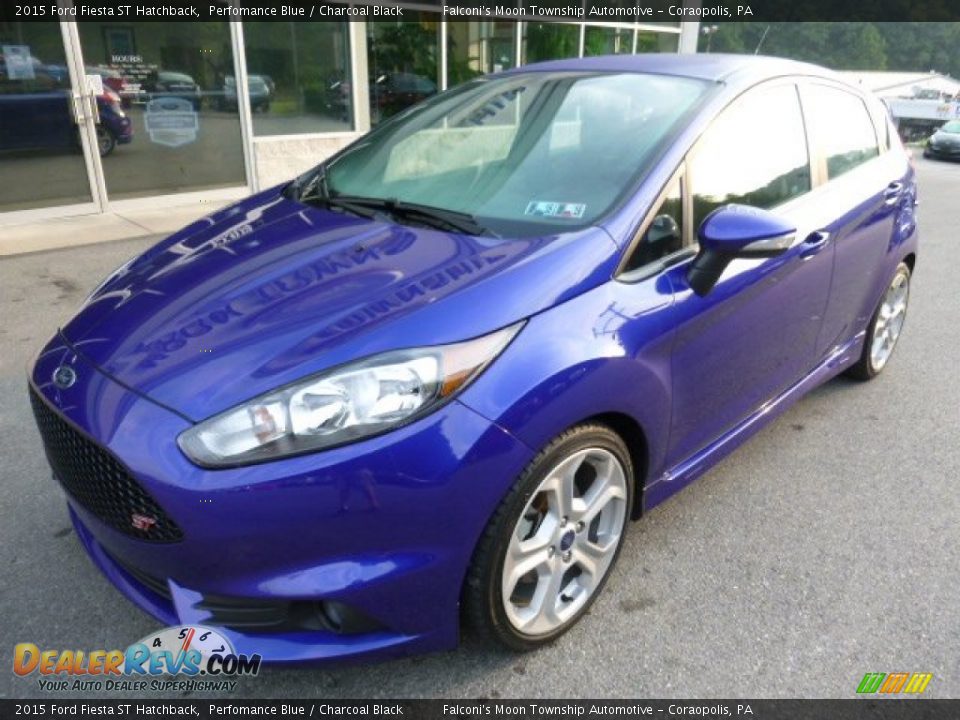 2015 Ford Fiesta ST Hatchback Perfomance Blue / Charcoal Black Photo #8
