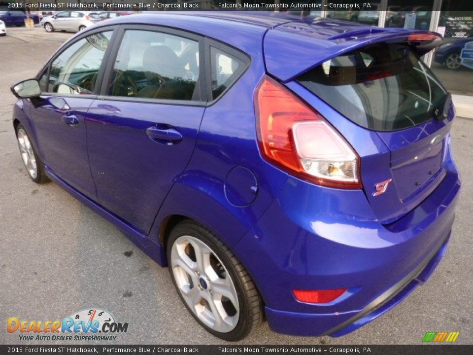 2015 Ford Fiesta ST Hatchback Perfomance Blue / Charcoal Black Photo #9