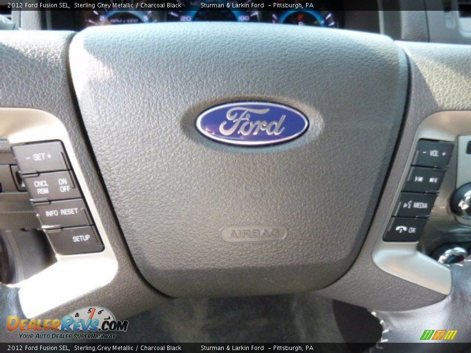 2012 Ford Fusion SEL Sterling Grey Metallic / Charcoal Black Photo #13
