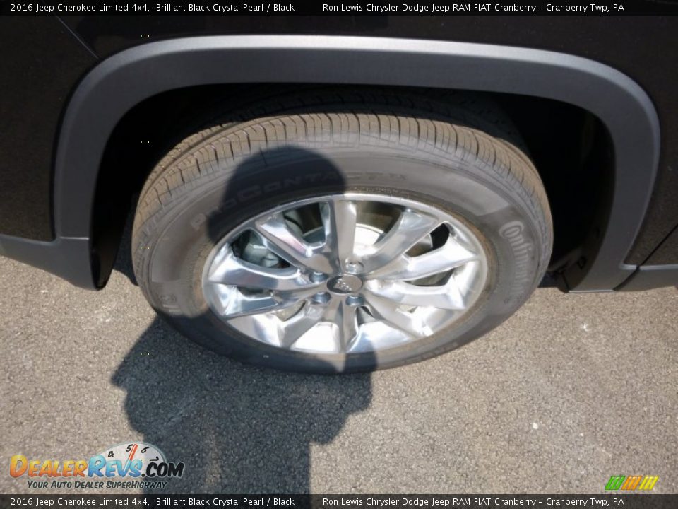 2016 Jeep Cherokee Limited 4x4 Brilliant Black Crystal Pearl / Black Photo #2