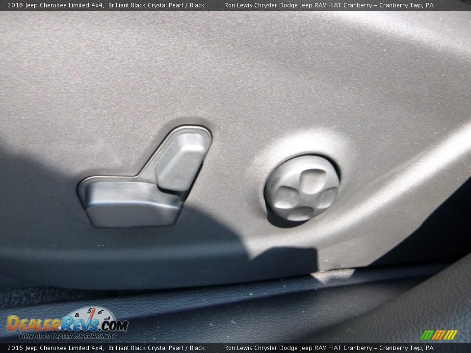 2016 Jeep Cherokee Limited 4x4 Brilliant Black Crystal Pearl / Black Photo #14