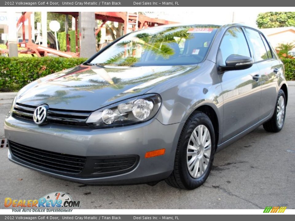 2012 Volkswagen Golf 4 Door United Gray Metallic / Titan Black Photo #4