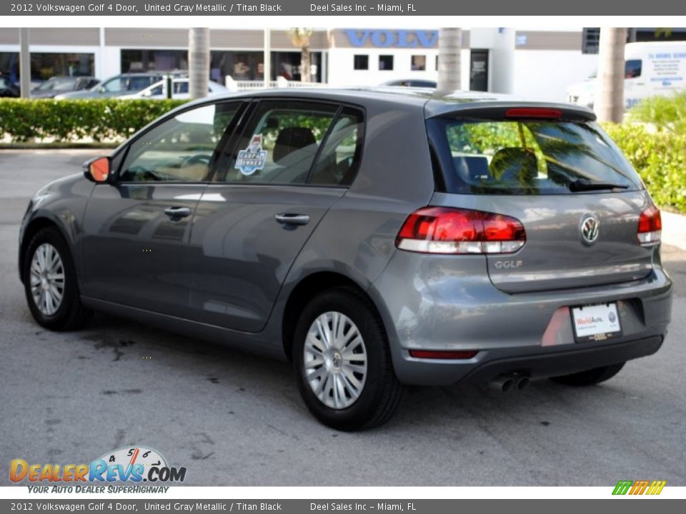2012 Volkswagen Golf 4 Door United Gray Metallic / Titan Black Photo #5
