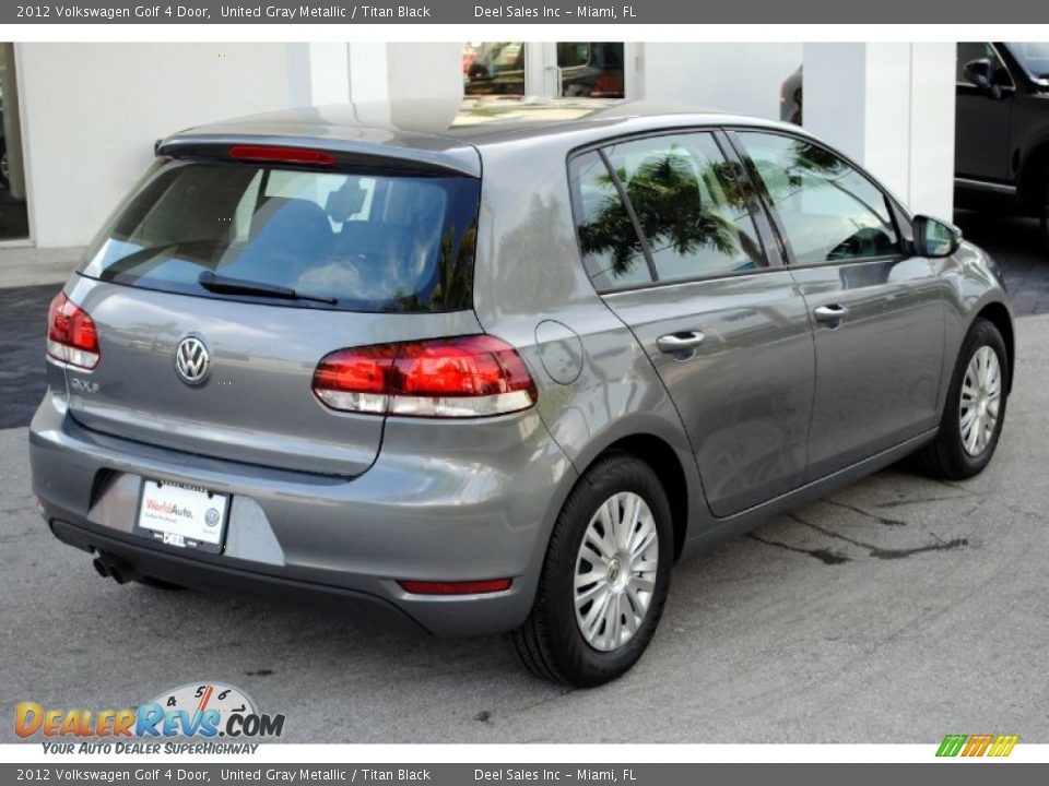 2012 Volkswagen Golf 4 Door United Gray Metallic / Titan Black Photo #8