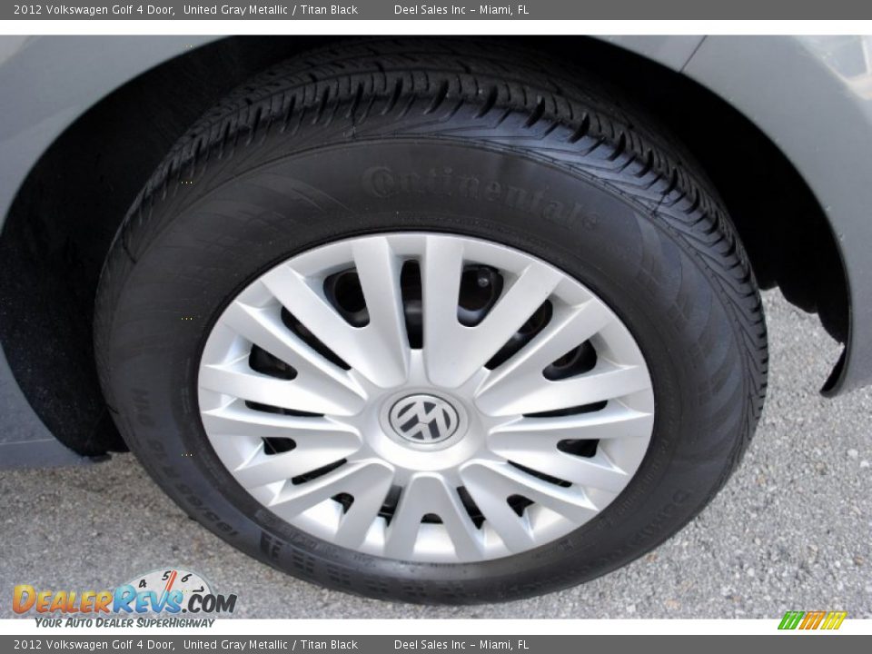 2012 Volkswagen Golf 4 Door United Gray Metallic / Titan Black Photo #10