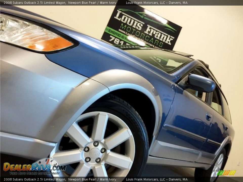 2008 Subaru Outback 2.5i Limited Wagon Newport Blue Pearl / Warm Ivory Photo #13
