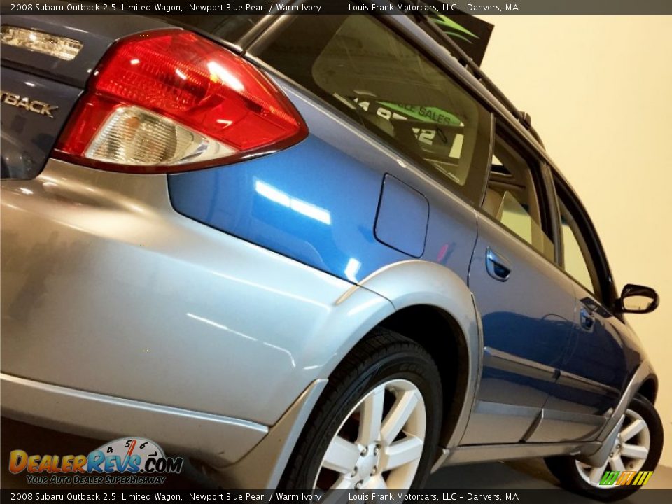 2008 Subaru Outback 2.5i Limited Wagon Newport Blue Pearl / Warm Ivory Photo #14