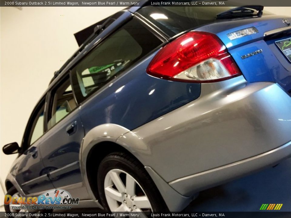 2008 Subaru Outback 2.5i Limited Wagon Newport Blue Pearl / Warm Ivory Photo #16