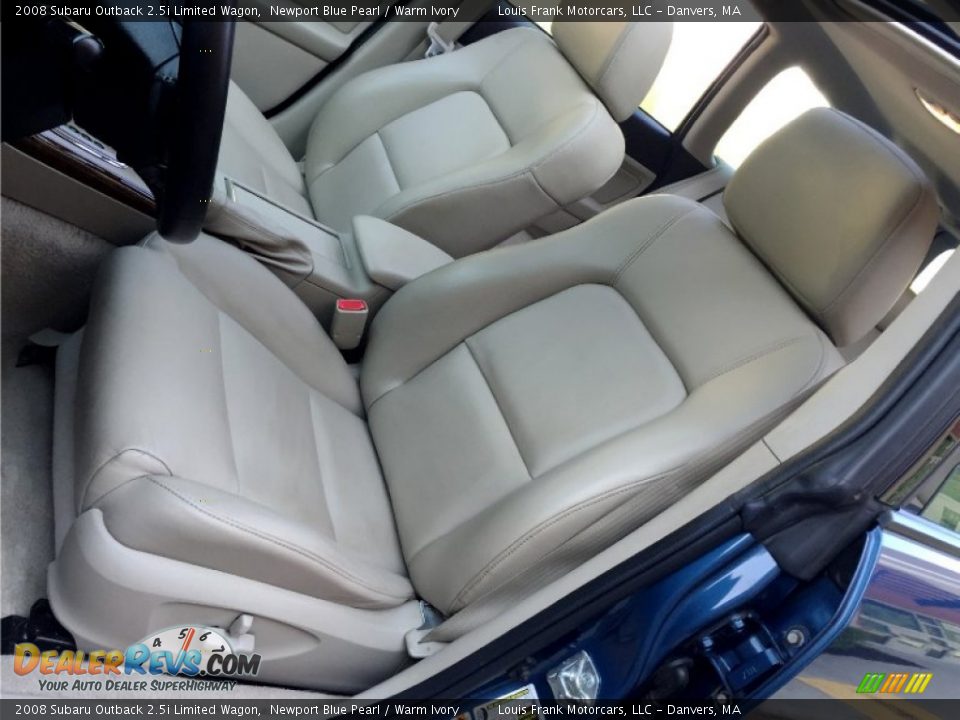2008 Subaru Outback 2.5i Limited Wagon Newport Blue Pearl / Warm Ivory Photo #22
