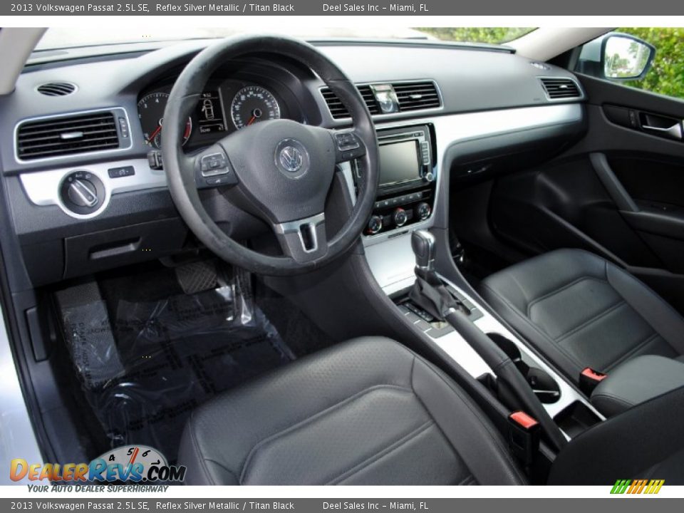 2013 Volkswagen Passat 2.5L SE Reflex Silver Metallic / Titan Black Photo #14