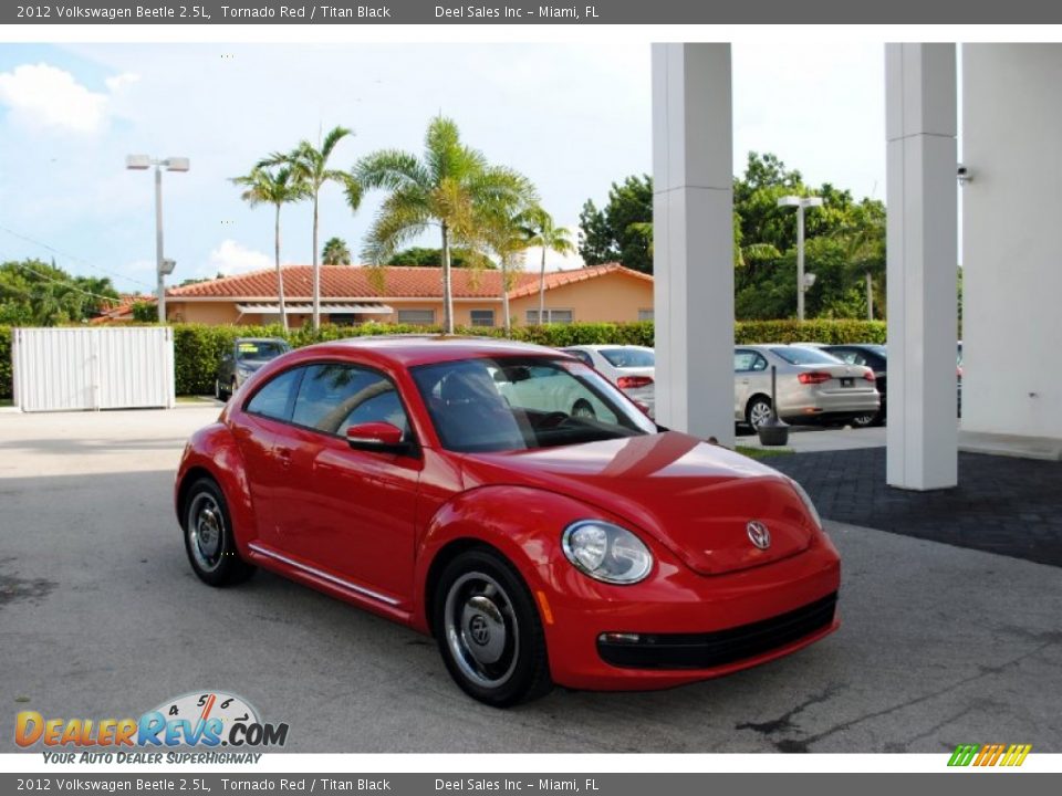 2012 Volkswagen Beetle 2.5L Tornado Red / Titan Black Photo #1