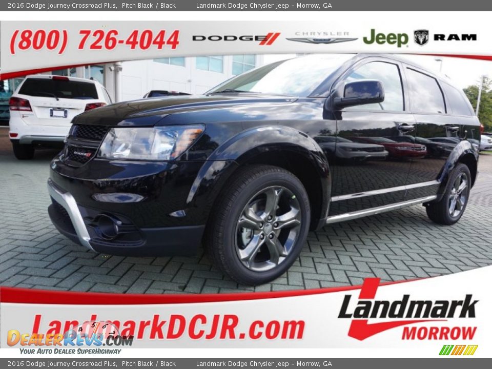 2016 Dodge Journey Crossroad Plus Pitch Black / Black Photo #1