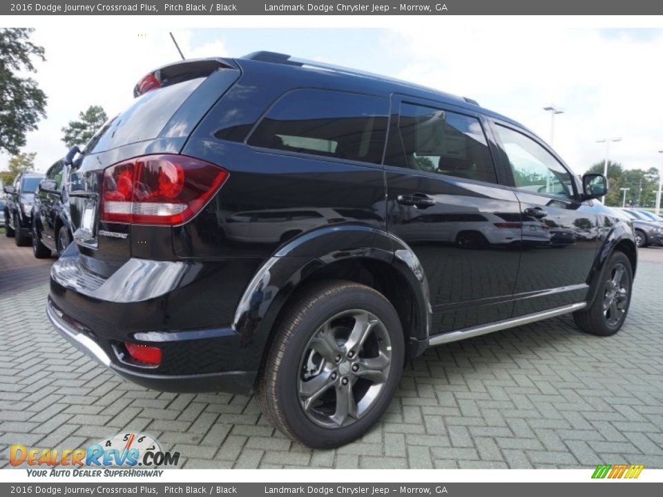 2016 Dodge Journey Crossroad Plus Pitch Black / Black Photo #3