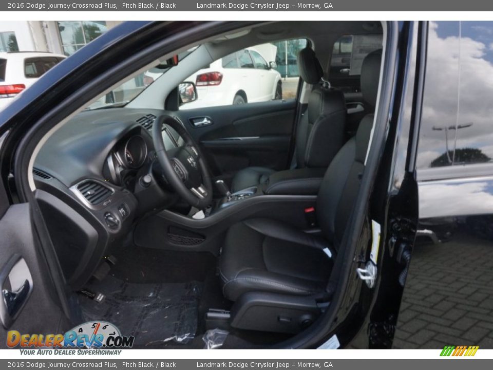 2016 Dodge Journey Crossroad Plus Pitch Black / Black Photo #5