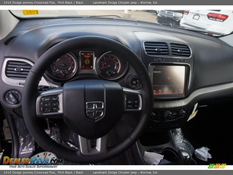 2016 Dodge Journey Crossroad Plus Pitch Black / Black Photo #6